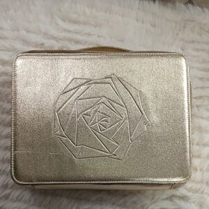 Lancôme Gold Rose Embossed  Makeup Bag